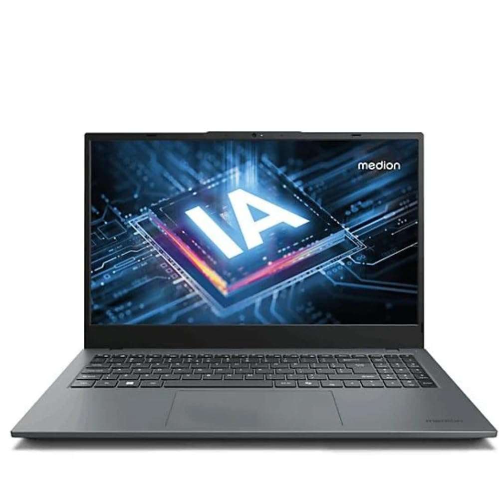 Medion MD62621 Laptop, grau, 15,6